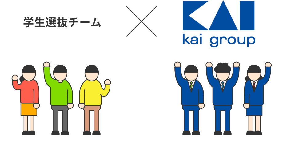 学生選抜チーム × kai group