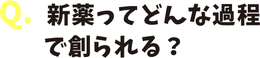 新薬ってどんな過程で創られる？