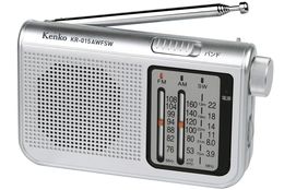 AM、FM、短波放送が聴ける携帯ラジオ「ケンコーAM/FM/短波ラジオ KR-015AWFSW」