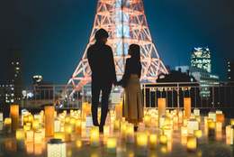 東京タワーの煌めくライトアップとともにキャンドルアートと月あかりで過ごす、幻想的な秋のお月見絶景体験【東京プリンスホテル】　#Z世代Pick