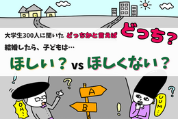 大学生300人に“結婚したら子どもはほしいと思う？”か率直な意見を聞いてみた！