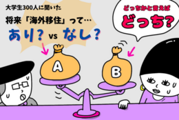 将来「海外移住」あり？なし？大学生300人の考えは！？