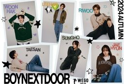 【BOYNEXTDOOR】ビジュアルモデルに就任！ウィゴー2024AW,オリジナルアイテムやフォトスポットも！ #Z世代Pick