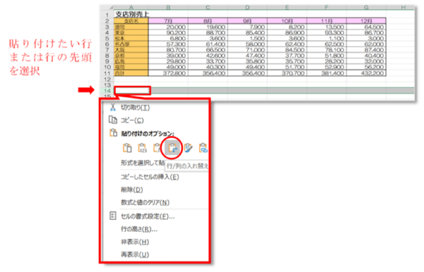 Excelで列と行を入れ替えたい 貼り付け方をわかりやすく解説 社会人生活 ライフ Itスキル フレッシャーズ マイナビ 学生の窓口