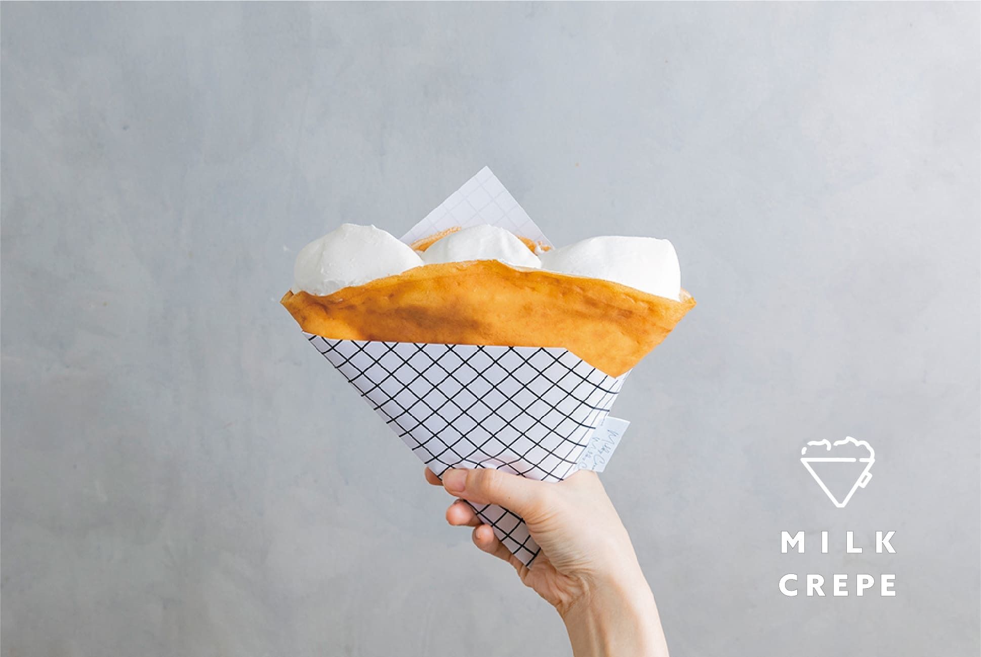 「ふわふわミルククリームの新感覚クレープ」！北海道根釧地区の生乳のみを限定使用。ミルキーなクリームとパリパリ生地の「新食感クレープ」#Z世代Pick