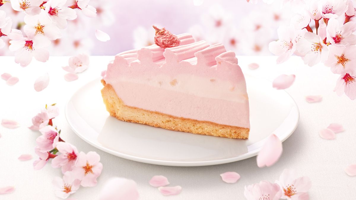 春を感じる桜のケーキ！ふんわりさくら香る、春らしさ満開の“さくらと白桃のクリームタルト”が登場！ #Z世代Pick