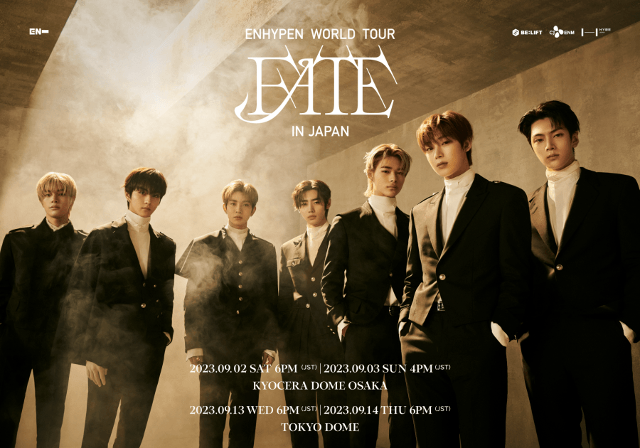 【ENHYPEN】初ドームツアー『ENHYPEN WORLD TOUR 'FATE' IN JAPAN』詳細決定！ #Z世代Pick