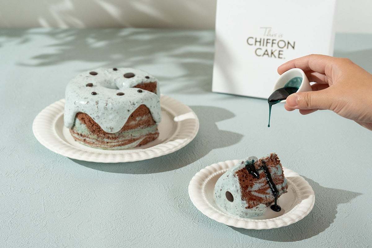 理想のミント感！This is CHIFFON CAKE.が、爽快感MAXのシフォンケーキ「ミントソース付き チョコミントCHIFFON」発売！ #Z世代Pick